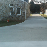 concrete driveway