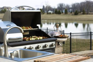 outdoor kitchen, hardscaping